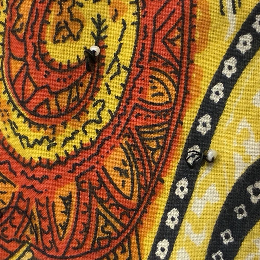 Julia Kim Art To Wear Multicolor Floral Paisley Beaded Open Jacket M Maximalist - Picture 9 of 12